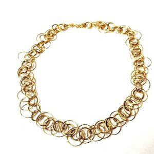 Joan Rivers Women's Gold Toned Circle Link Necklace
